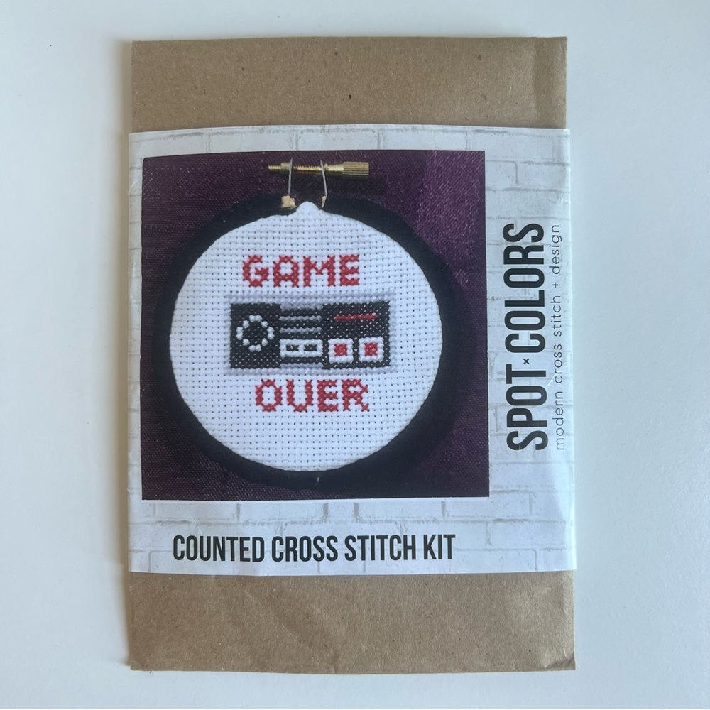 Game Over Cross Stitch Kit